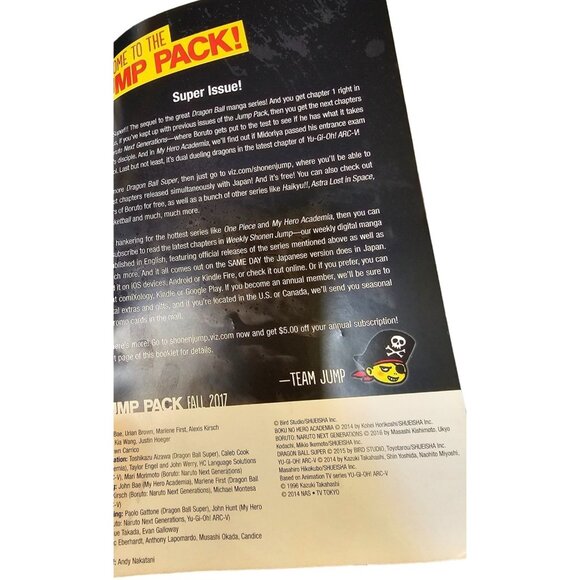 Shonen Jump Magazine Fall 2017 Jump Pack Dragon Ball Yu-Gi-Oh My Hero Academia - Picture 6 of 10